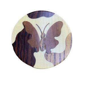 Firenze Italy Butterfly Wood Inlay Pin Florence Italy